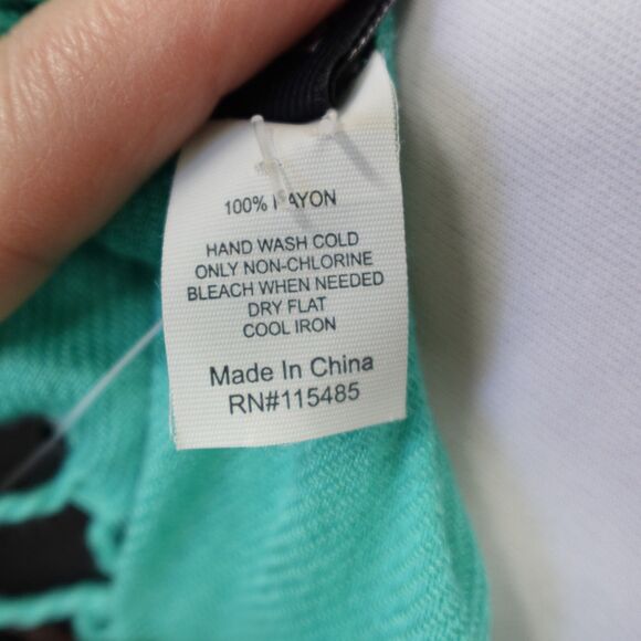 NWT APT. 9 Wide Scarf Green Blue Wraps Shawl Ski Fringe Skiing Winter Warm Cozy - Picture 5 of 16